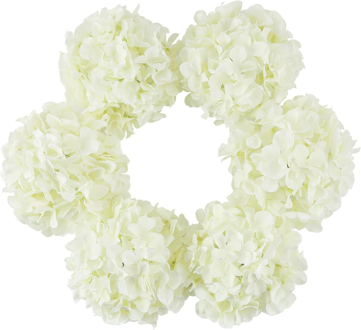 8.7" Silk Hydrangea Flower Heads with Stems, Lilac, Pack of 6