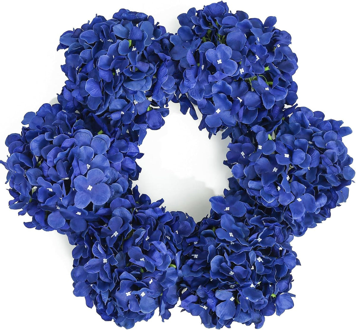 8.7" Silk Hydrangea Flower Heads with Stems, Lilac, Pack of 6