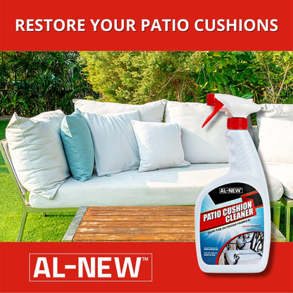Patio Cushion Cleaner | Safe For Use On Outdoor Fabrics Such As Patio Cushions, Awnings, Furniture Covers, and more (32 Ounce)