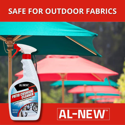 Patio Cushion Cleaner | Safe For Use On Outdoor Fabrics Such As Patio Cushions, Awnings, Furniture Covers, and more (32 Ounce)