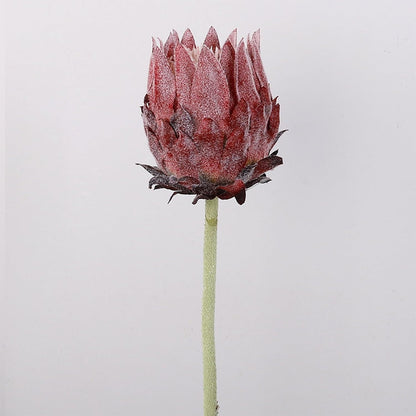 5PCS Artificial King Protea Flowers Real Touch Protea Flower Arrangements Fake King Flowers Stems for Home Garden Wedding Party Decoration