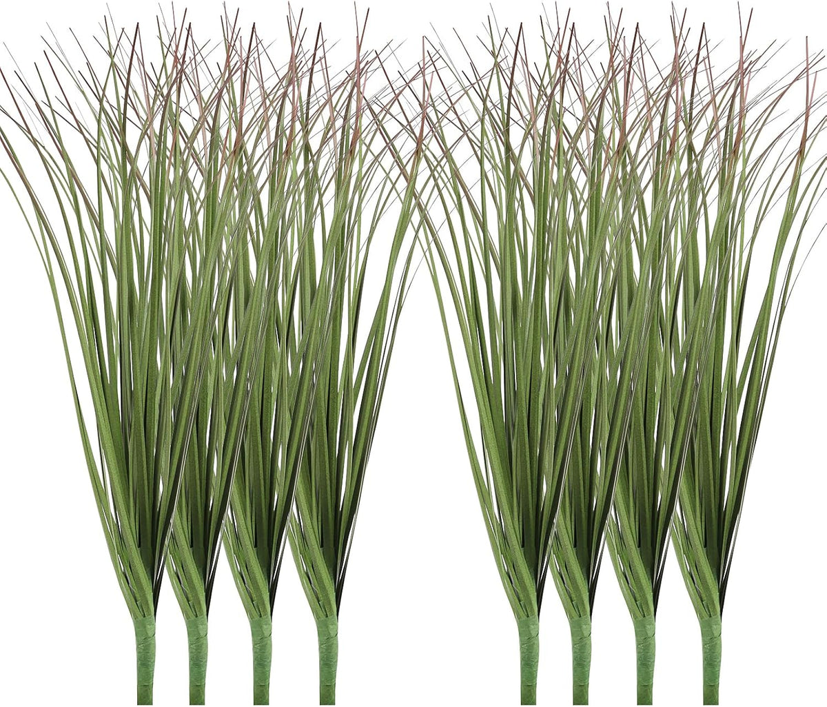 12pcs Artificial Grass Plants,19.68" Faux Shrubs Wheat Grass Greenery Stems Fake Plants for Indoor Outdoor Home Decoration