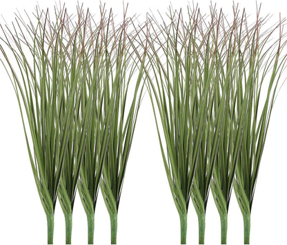 12pcs Artificial Grass Plants,19.68" Faux Shrubs Wheat Grass Greenery Stems Fake Plants for Indoor Outdoor Home Decoration
