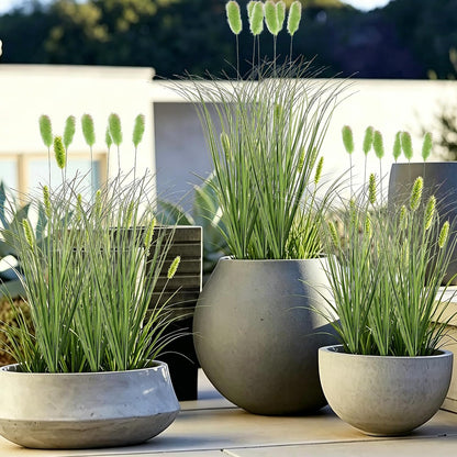 12pcs Artificial Grass Plants,19.68" Faux Shrubs Wheat Grass Greenery Stems Fake Plants for Indoor Outdoor Home Decoration