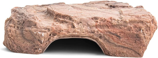 Reptile Rock Cave with Basking Area, Natural Looking Rock Cave for All Reptiles, Amphibians and Arachnids