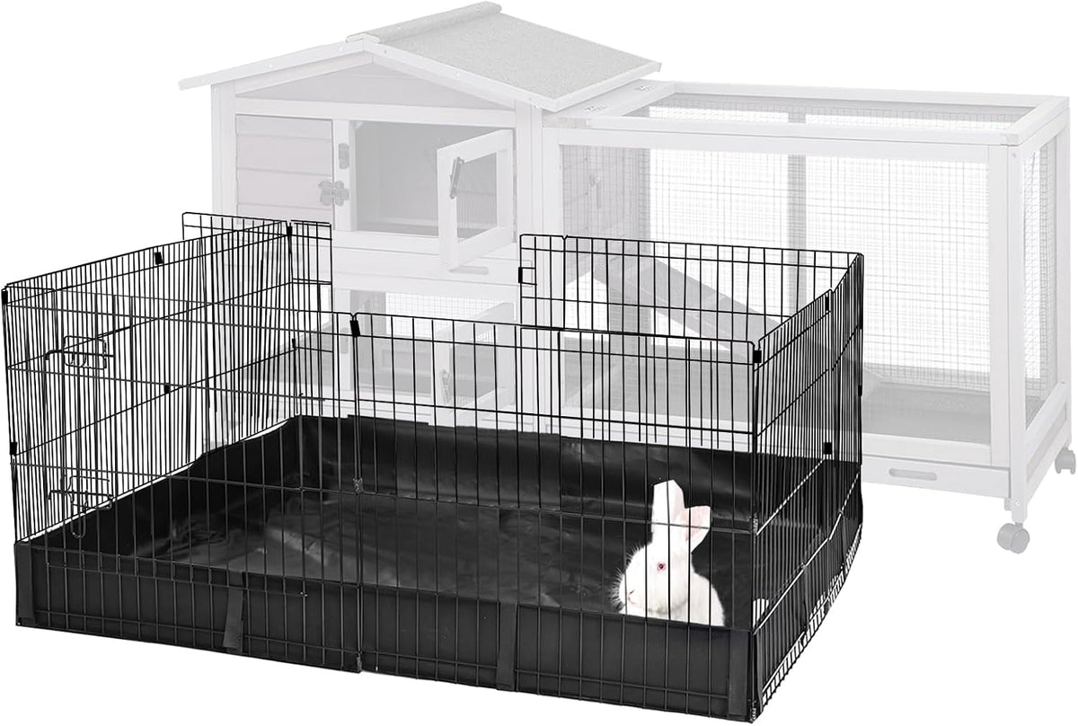 Rabbit Playpen Pet Pen Small Animal Cage with Waterproof Liner - Extension Playpen