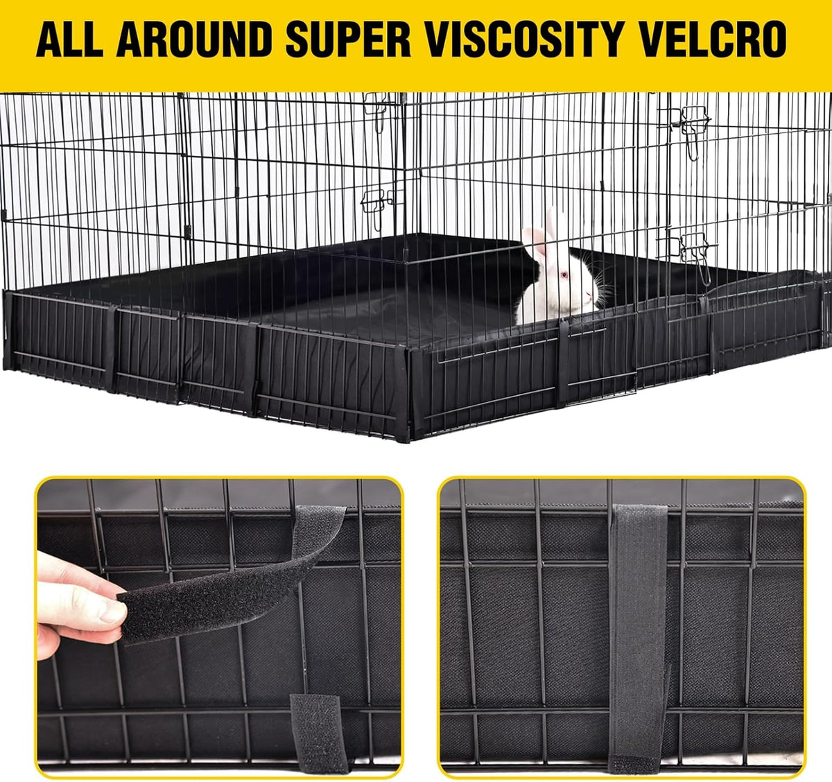 Rabbit Playpen Pet Pen Small Animal Cage with Waterproof Liner - Extension Playpen