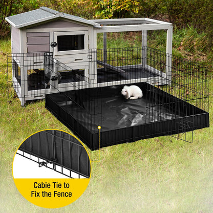 Rabbit Playpen Pet Pen Small Animal Cage with Waterproof Liner - Extension Playpen
