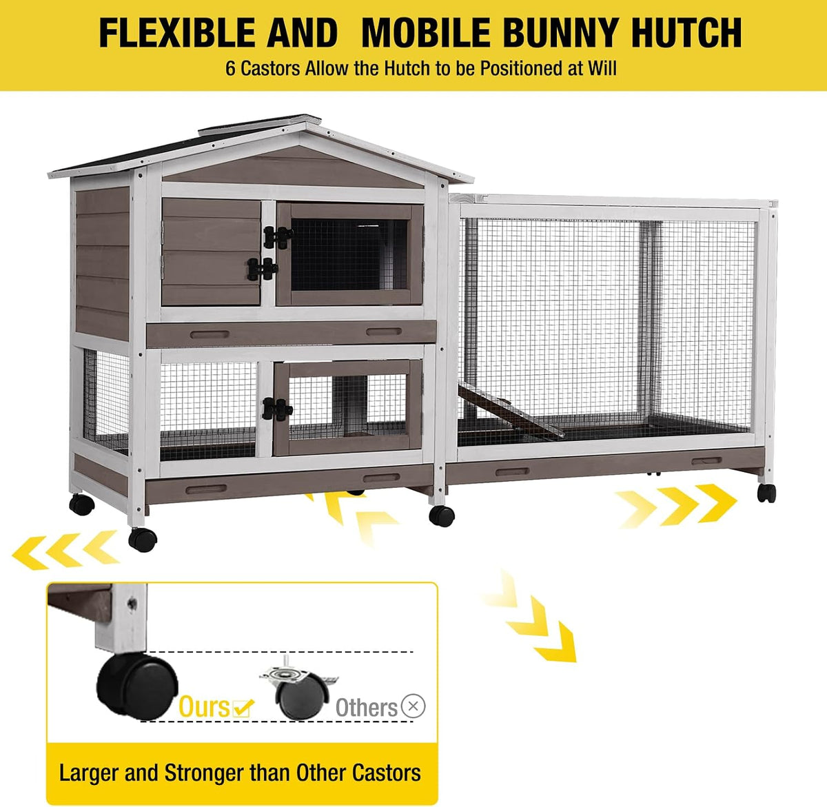 Rabbit Playpen Pet Pen Small Animal Cage with Waterproof Liner - Extension Playpen