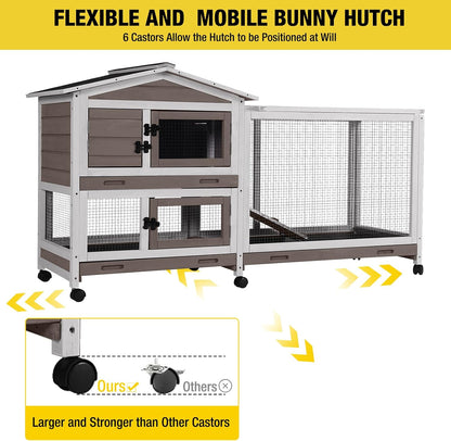 Rabbit Playpen Pet Pen Small Animal Cage with Waterproof Liner - Extension Playpen