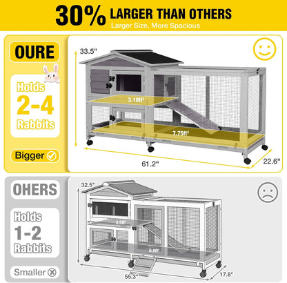 Rabbit Playpen Pet Pen Small Animal Cage with Waterproof Liner - Extension Playpen