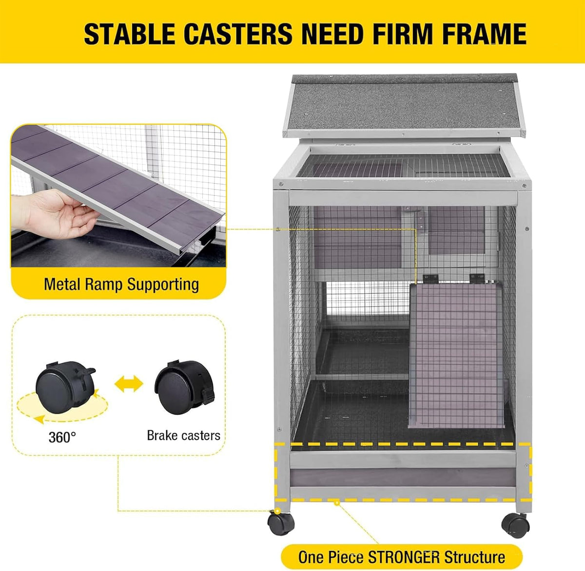 Rabbit Playpen Pet Pen Small Animal Cage with Waterproof Liner - Extension Playpen