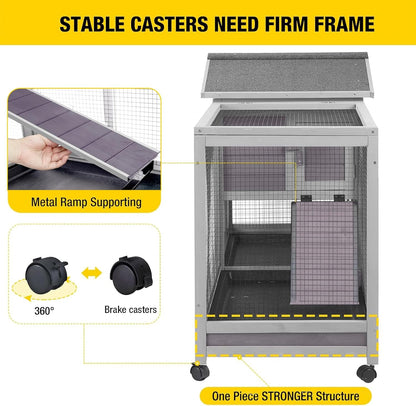 Rabbit Playpen Pet Pen Small Animal Cage with Waterproof Liner - Extension Playpen