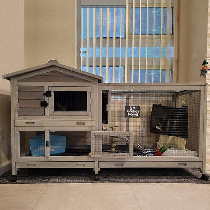 Rabbit Playpen Pet Pen Small Animal Cage with Waterproof Liner - Extension Playpen