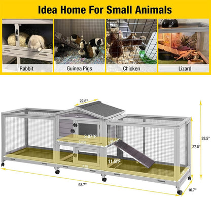 Rabbit Playpen Pet Pen Small Animal Cage with Waterproof Liner - Extension Playpen