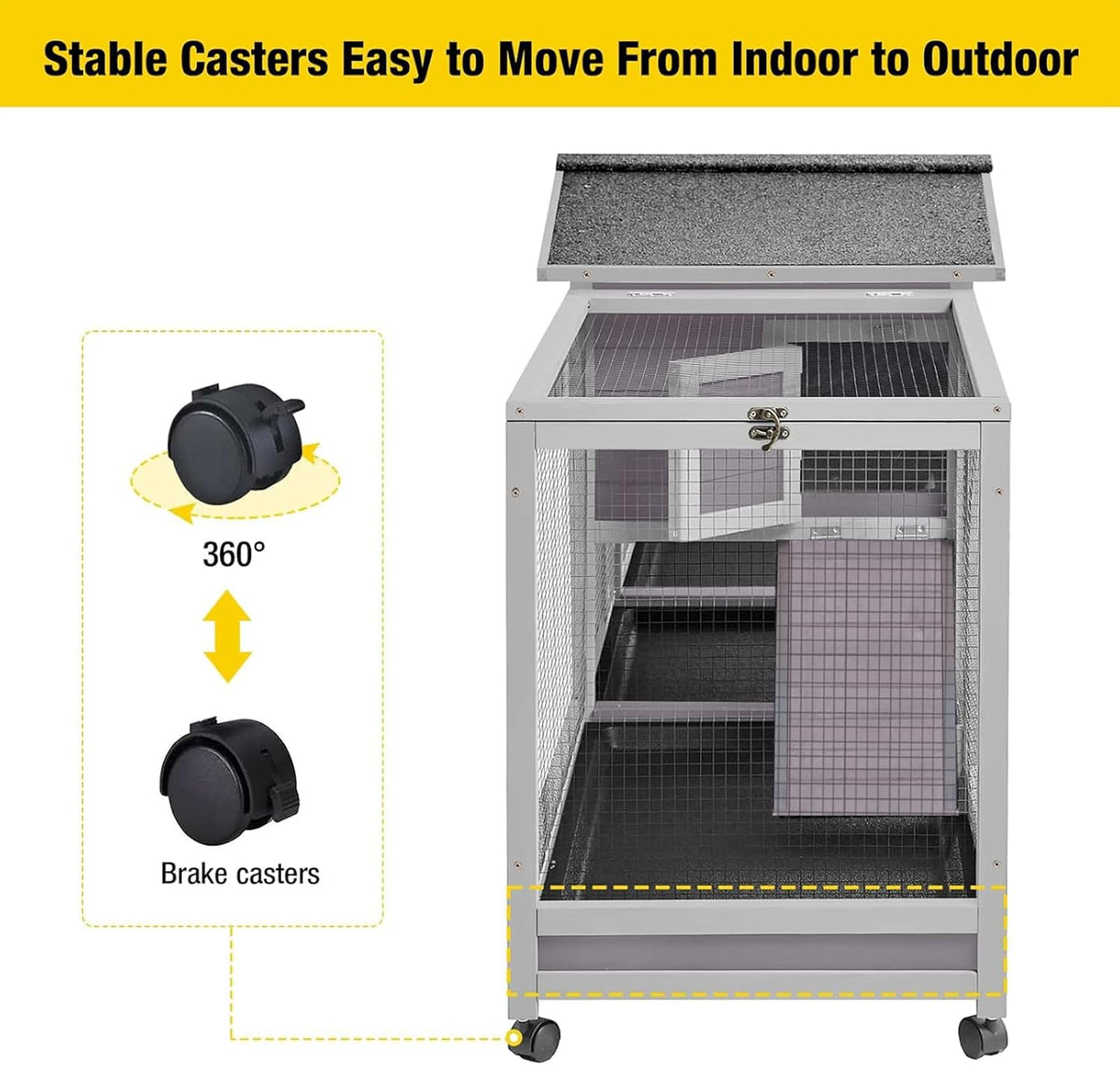 Rabbit Playpen Pet Pen Small Animal Cage with Waterproof Liner - Extension Playpen