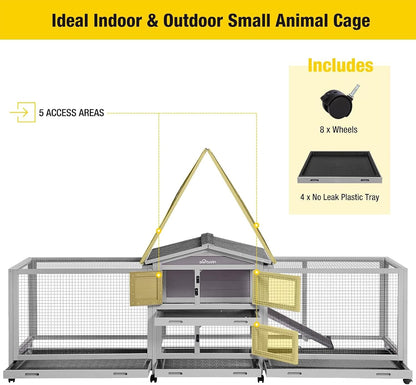Rabbit Playpen Pet Pen Small Animal Cage with Waterproof Liner - Extension Playpen