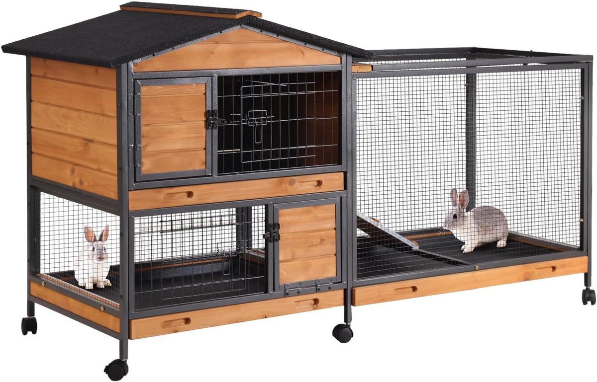 Rabbit Playpen Pet Pen Small Animal Cage with Waterproof Liner - Extension Playpen