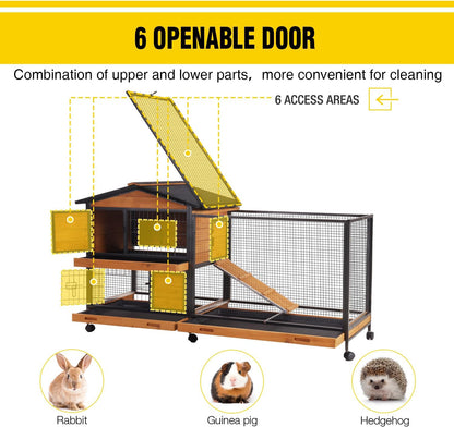 Rabbit Playpen Pet Pen Small Animal Cage with Waterproof Liner - Extension Playpen