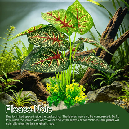 Silk Aquarium Plants 2-Pack 10.2 Inch Tall – Soft Realistic Artificial Silk Plants for Fish Tank, Safe Habitat Decor for All Fish Species