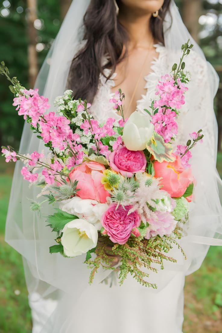 Light Pink Delphinium Artificial Flowers 5 PCS, 38.5" Tall Flowers for Floor Vase Pink Silk Flowers Realistic Artificial Snapdragon for Wedding Home Party Centerpiece for Table