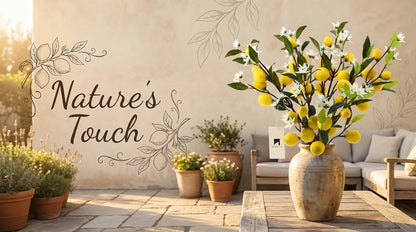 5 Pack 24 Inch Artificial Lemon Branches