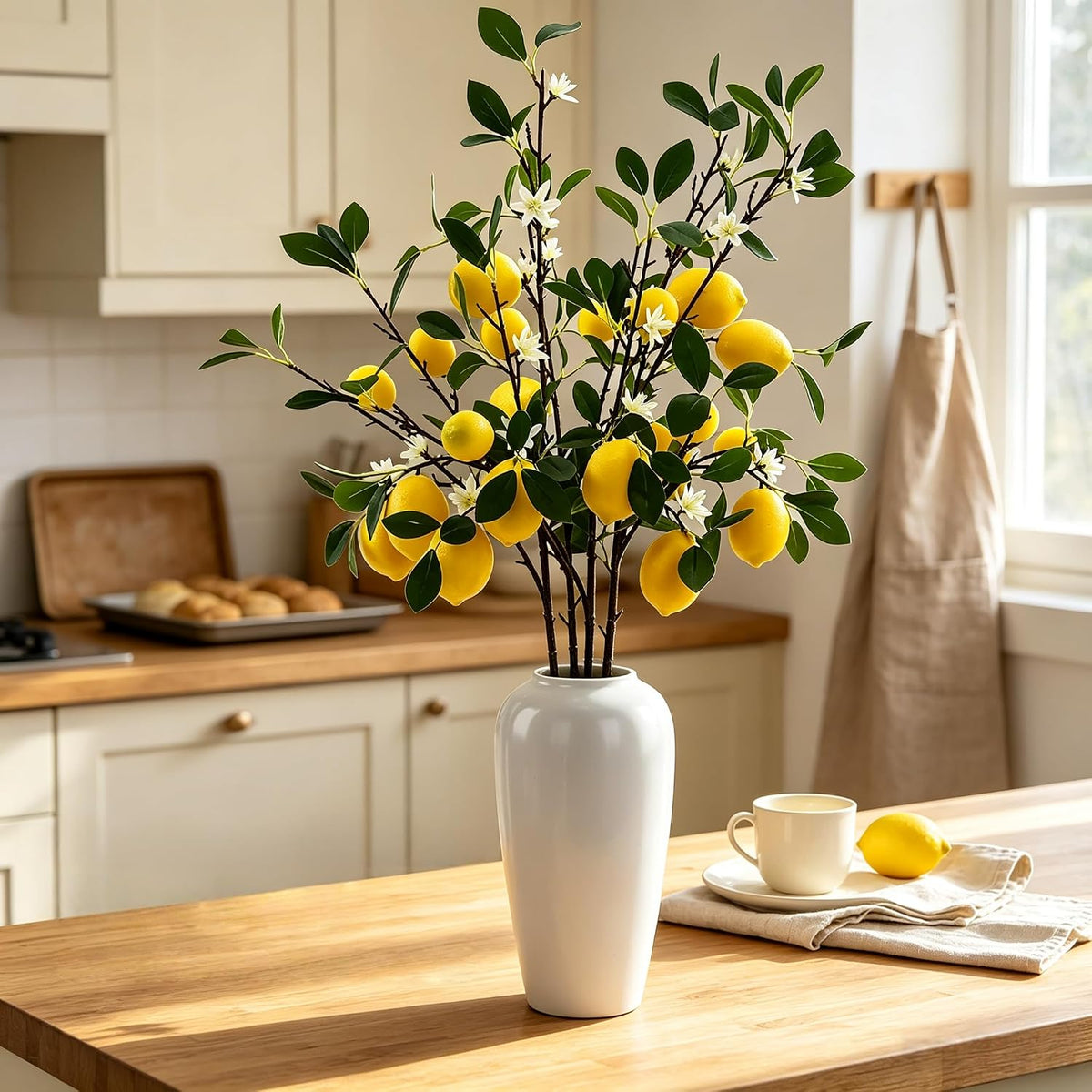 5 Pack 24 Inch Artificial Lemon Branches