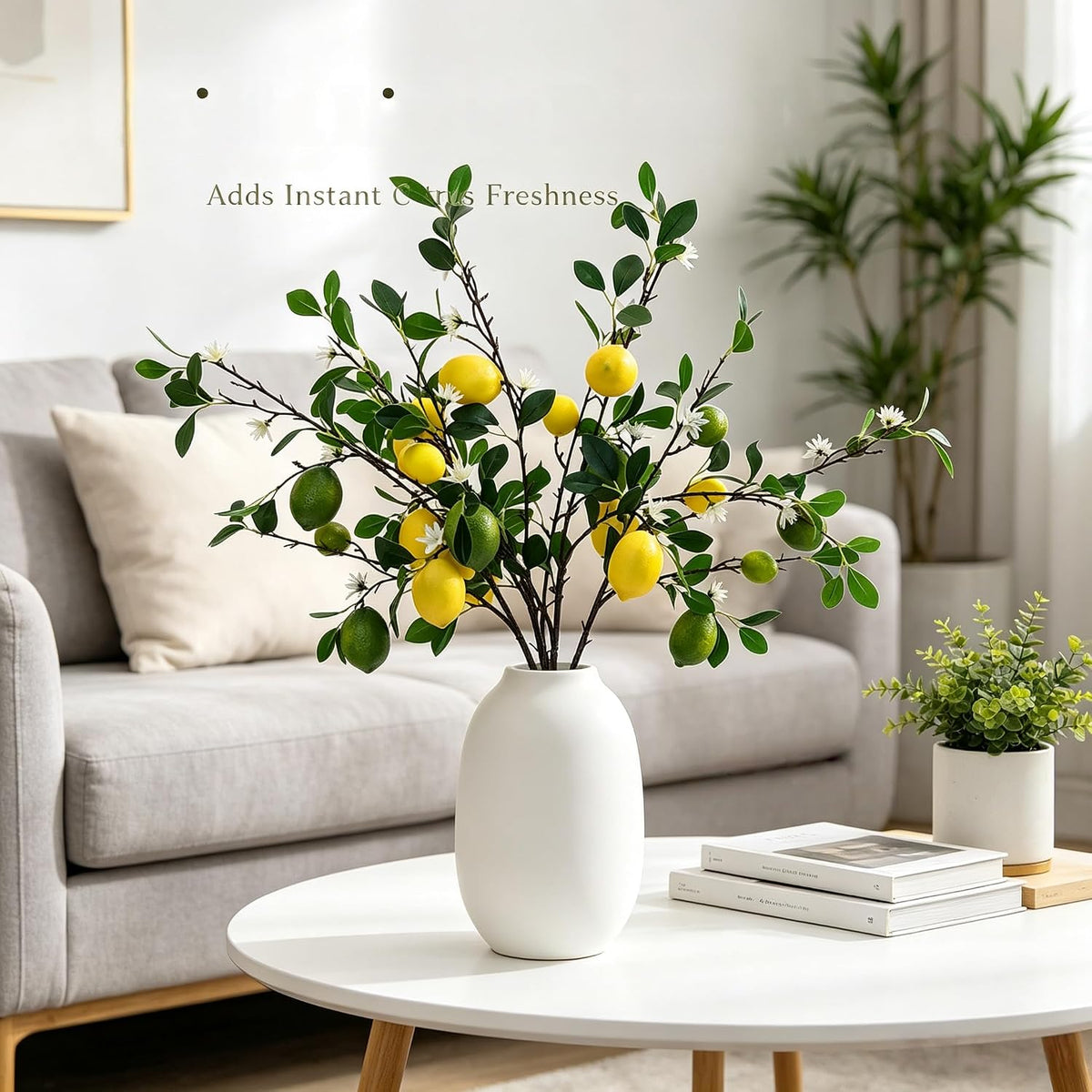 5 Pack 24 Inch Artificial Lemon Branches