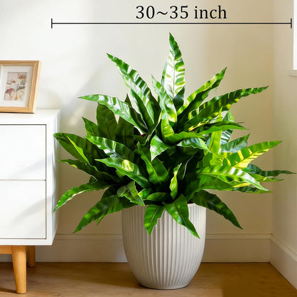 Fake Ferns,Faux Outdoor Plants UV Resistant,3D Real Touch Fake Plants Total 60 Blades,Weatherproof Artificial Plants Outdoor Indoor for Garden Porch Home Office Living Room Decor