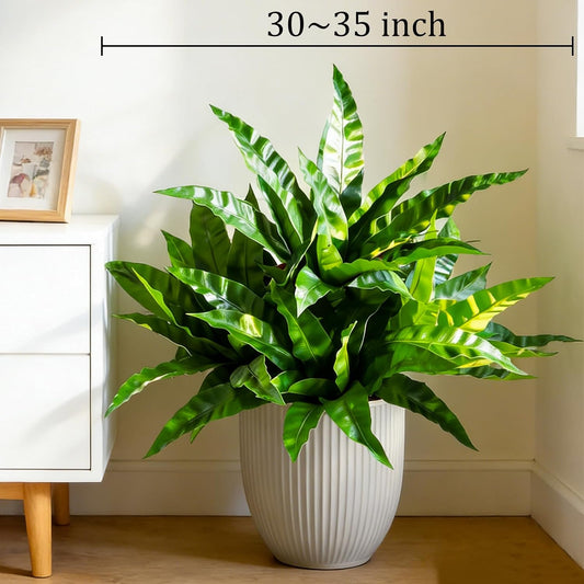Fake Ferns,Faux Outdoor Plants UV Resistant,3D Real Touch Fake Plants Total 60 Blades,Weatherproof Artificial Plants Outdoor Indoor for Garden Porch Home Office Living Room Decor