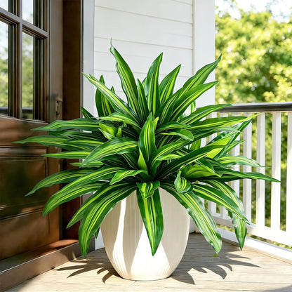 Fake Ferns,Faux Outdoor Plants UV Resistant,3D Real Touch Fake Plants Total 60 Blades,Weatherproof Artificial Plants Outdoor Indoor for Garden Porch Home Office Living Room Decor
