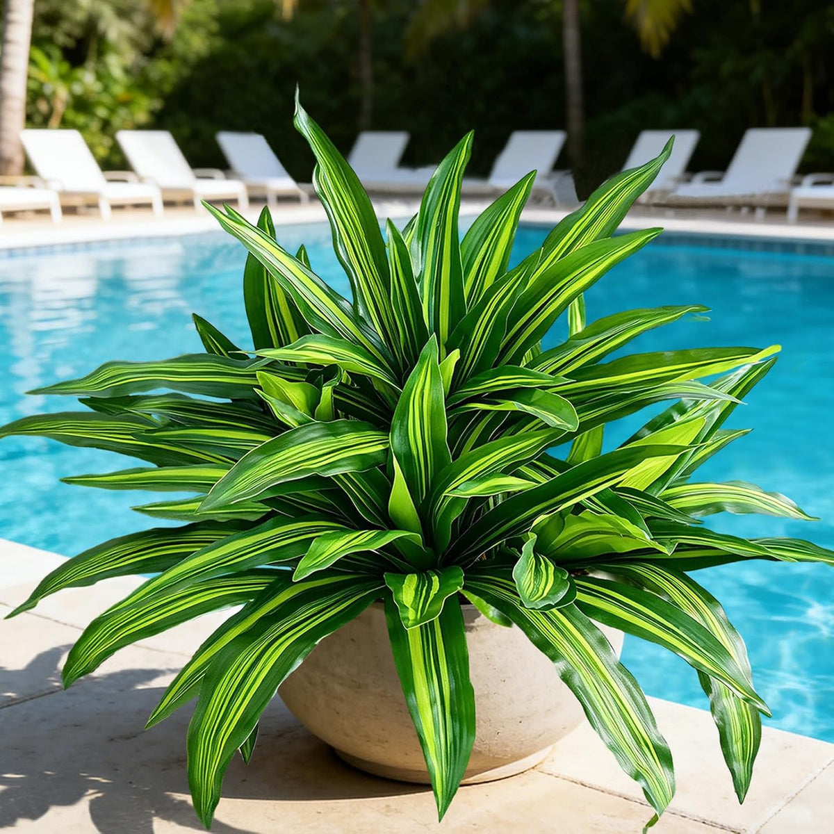 Fake Ferns,Faux Outdoor Plants UV Resistant,3D Real Touch Fake Plants Total 60 Blades,Weatherproof Artificial Plants Outdoor Indoor for Garden Porch Home Office Living Room Decor