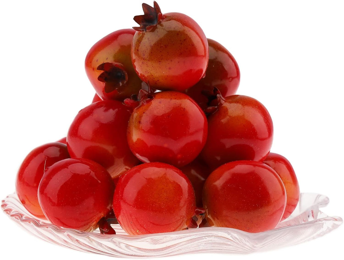 30pcs Artificial Fake Mini Pomegranates Fruit for Home Festival