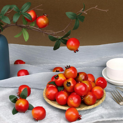 30pcs Artificial Fake Mini Pomegranates Fruit for Home Festival