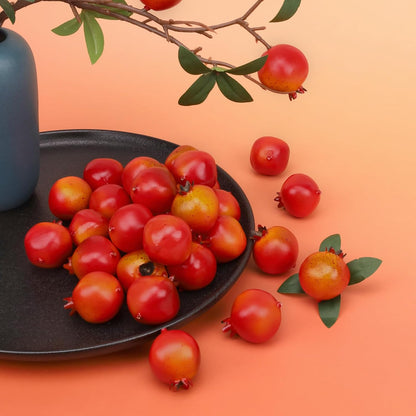 30pcs Artificial Fake Mini Pomegranates Fruit for Home Festival