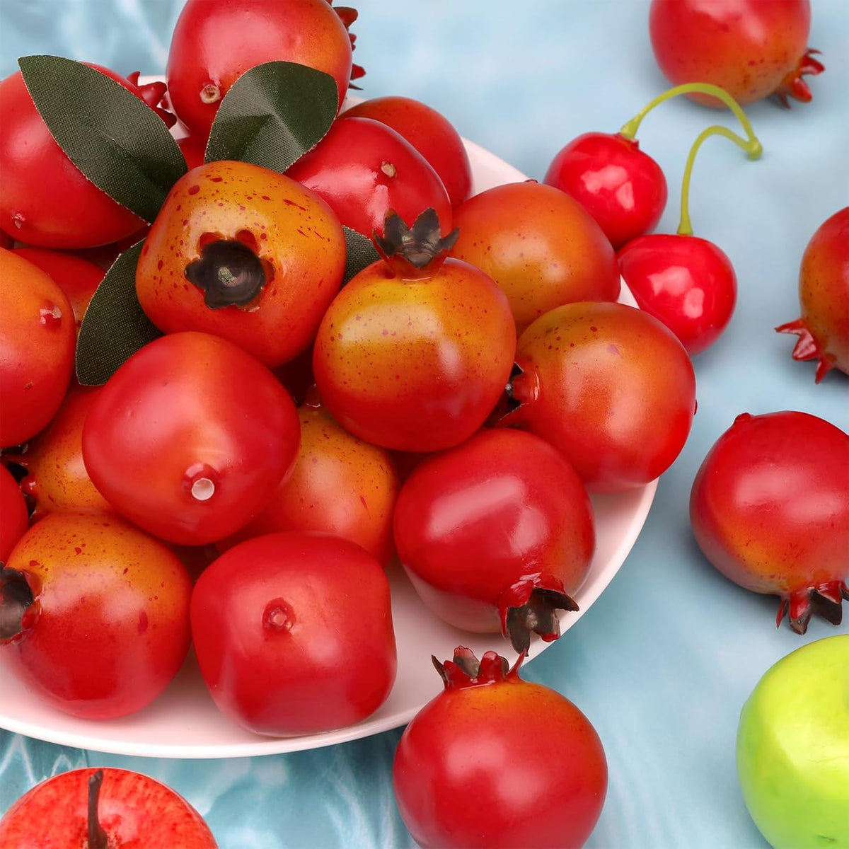 30pcs Artificial Fake Mini Pomegranates Fruit for Home Festival