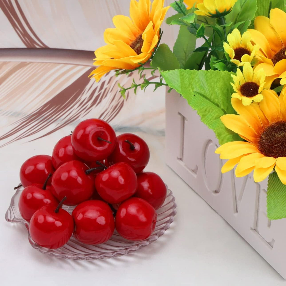30pcs Artificial Fake Mini Pomegranates Fruit for Home Festival