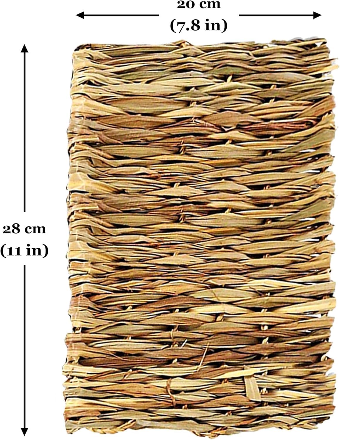 Rabbit Grass Mat, Bunny Cage Accessories, Rabbit Stuff and Supplies, Handmade, Edible Accessory Chew, Keep in Cage or on Floor, 1 pc