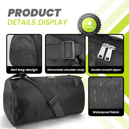 Small Travel Duffel Bag Foldable Waterproof Gym Bag for Gym Beach Swim Bags Men Women Duffle Bag Lightweight Oxford Cloth Sports Bags -Yellow
