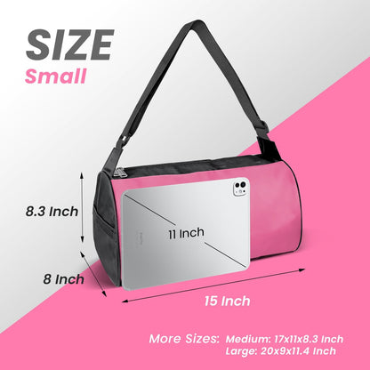 Small Travel Duffel Bag Foldable Waterproof Gym Bag for Gym Beach Swim Bags Men Women Duffle Bag Lightweight Oxford Cloth Sports Bags -Yellow