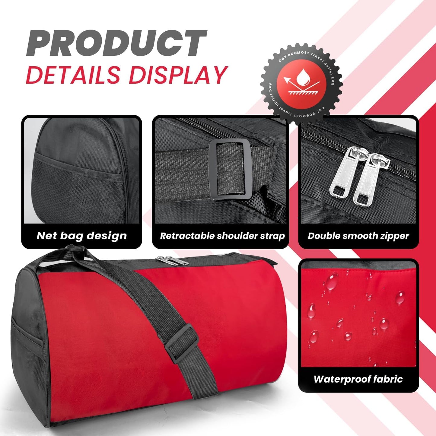 Small Travel Duffel Bag Foldable Waterproof Gym Bag for Gym Beach Swim Bags Men Women Duffle Bag Lightweight Oxford Cloth Sports Bags -Yellow