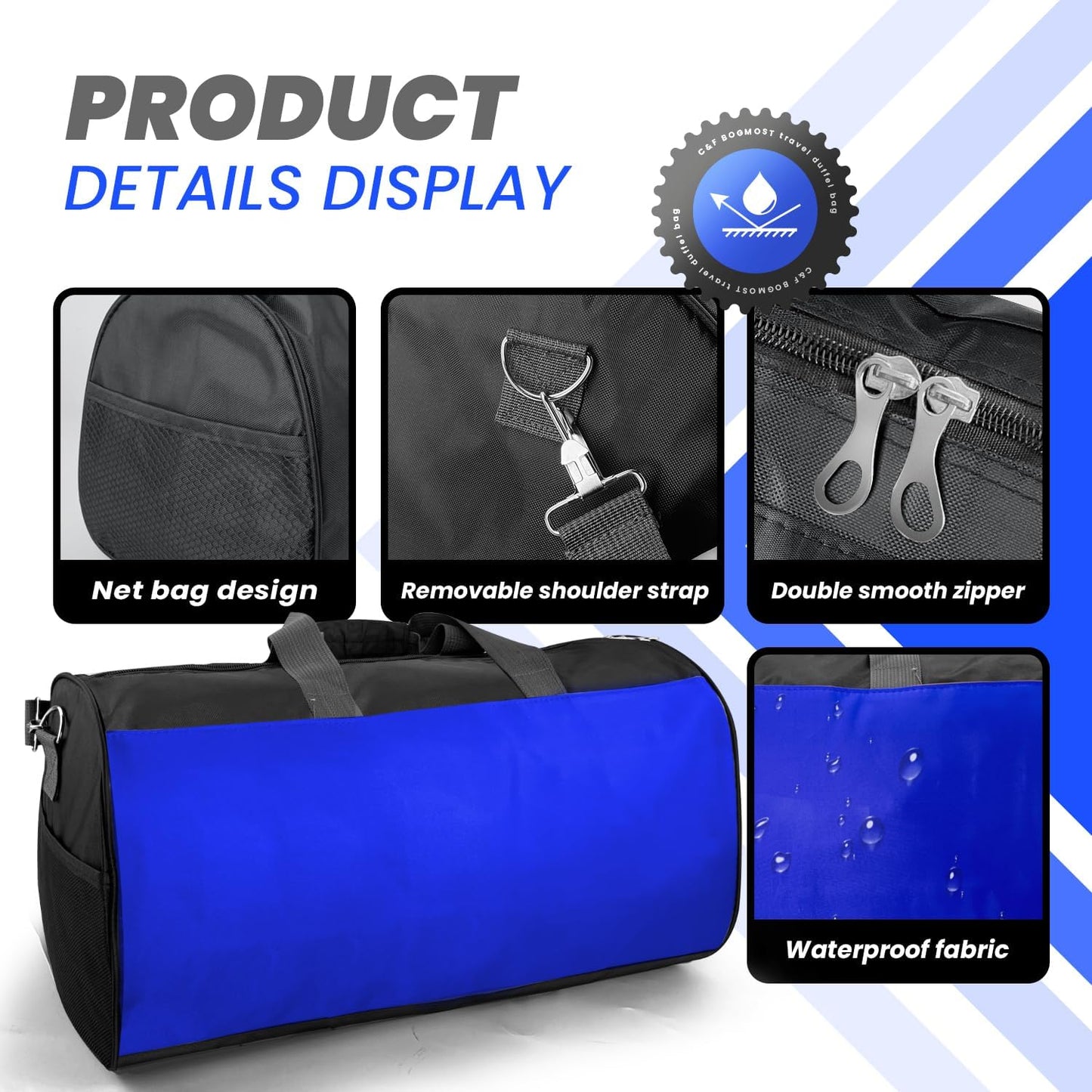 Small Travel Duffel Bag Foldable Waterproof Gym Bag for Gym Beach Swim Bags Men Women Duffle Bag Lightweight Oxford Cloth Sports Bags -Yellow