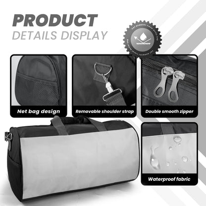 Small Travel Duffel Bag Foldable Waterproof Gym Bag for Gym Beach Swim Bags Men Women Duffle Bag Lightweight Oxford Cloth Sports Bags -Yellow