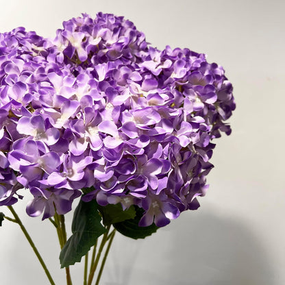 8pcs White Hydrangea Artificial Flowers 27.57" Large Realistic Single Long Stem Faux Silk Hydrangea Bouquets Flowers Arrangements Home Office Decor Wedding Centerpieces DIY