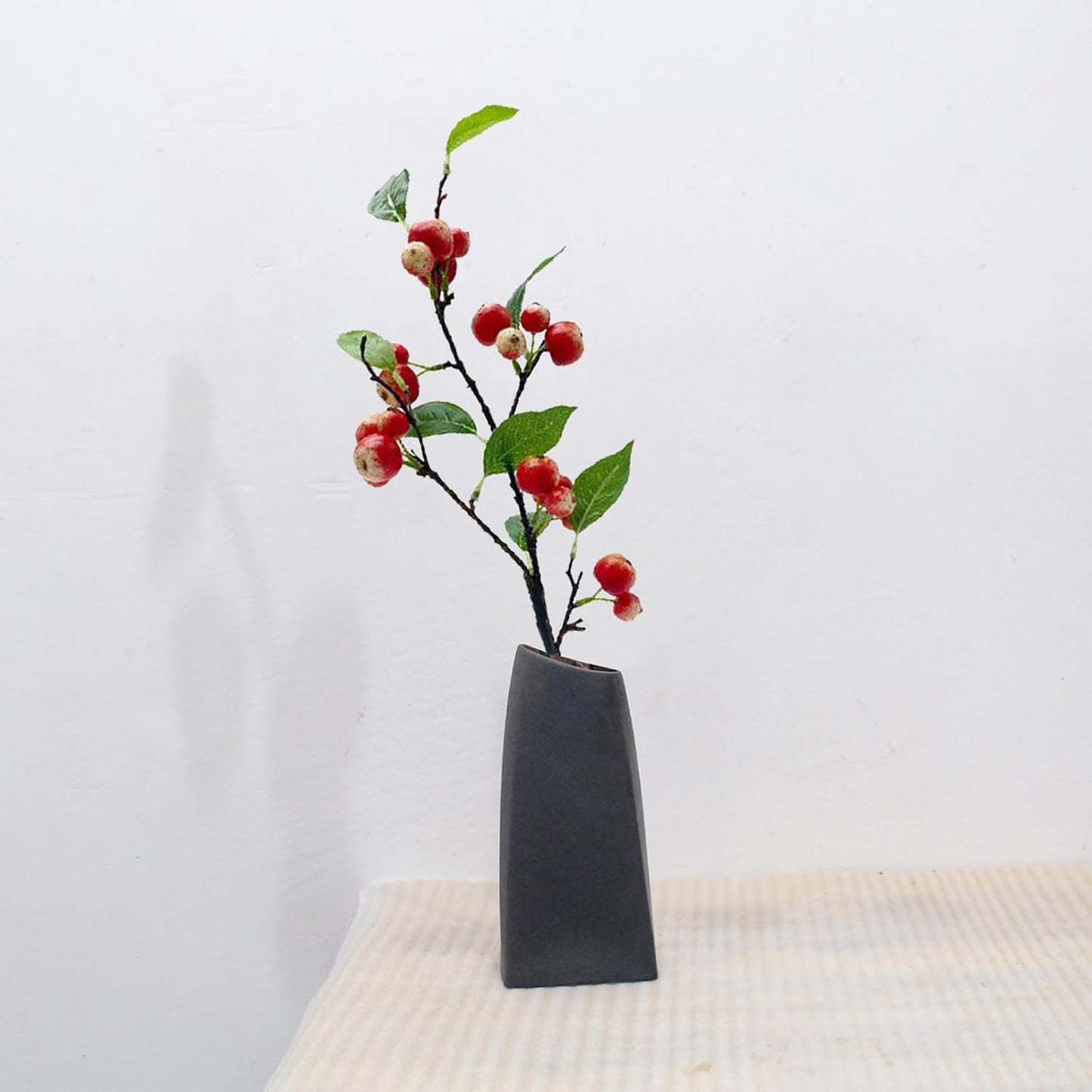 Artificial Apples Branches, Simulation Apples Branch Artificial Flower Branches, Artificial Apples Fruit Branches, Simulation Apples Fruits Stems with Green Leaves (A)