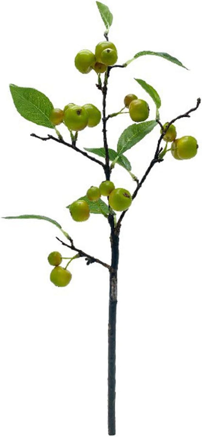 Artificial Apples Branches, Simulation Apples Branch Artificial Flower Branches, Artificial Apples Fruit Branches, Simulation Apples Fruits Stems with Green Leaves (A)