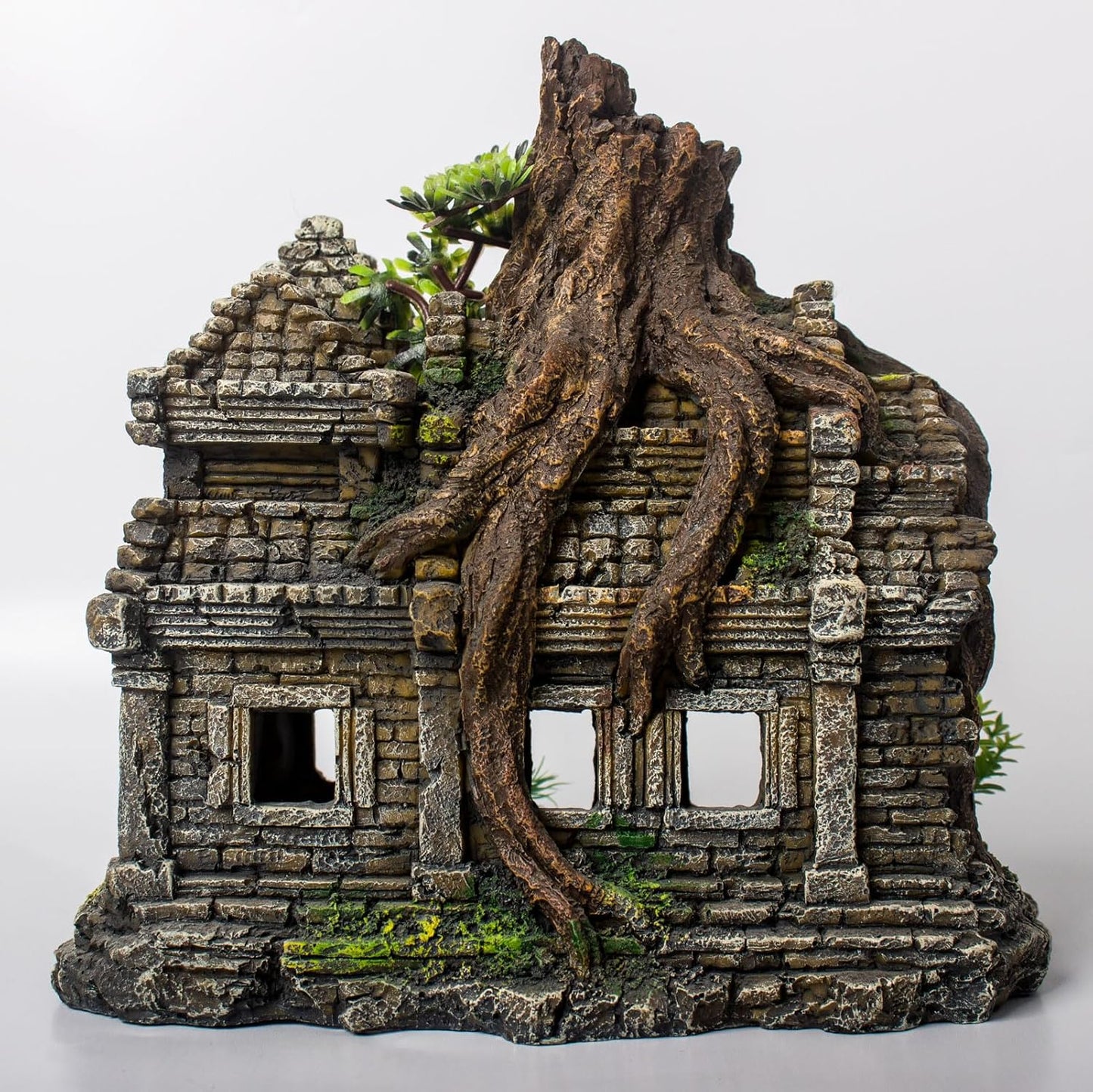 Fish Tank Decorations Aquarium Décor Resin Artificial Tree Trunk Root (E)