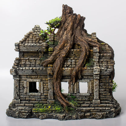 Fish Tank Decorations Aquarium Décor Resin Artificial Tree Trunk Root (E)