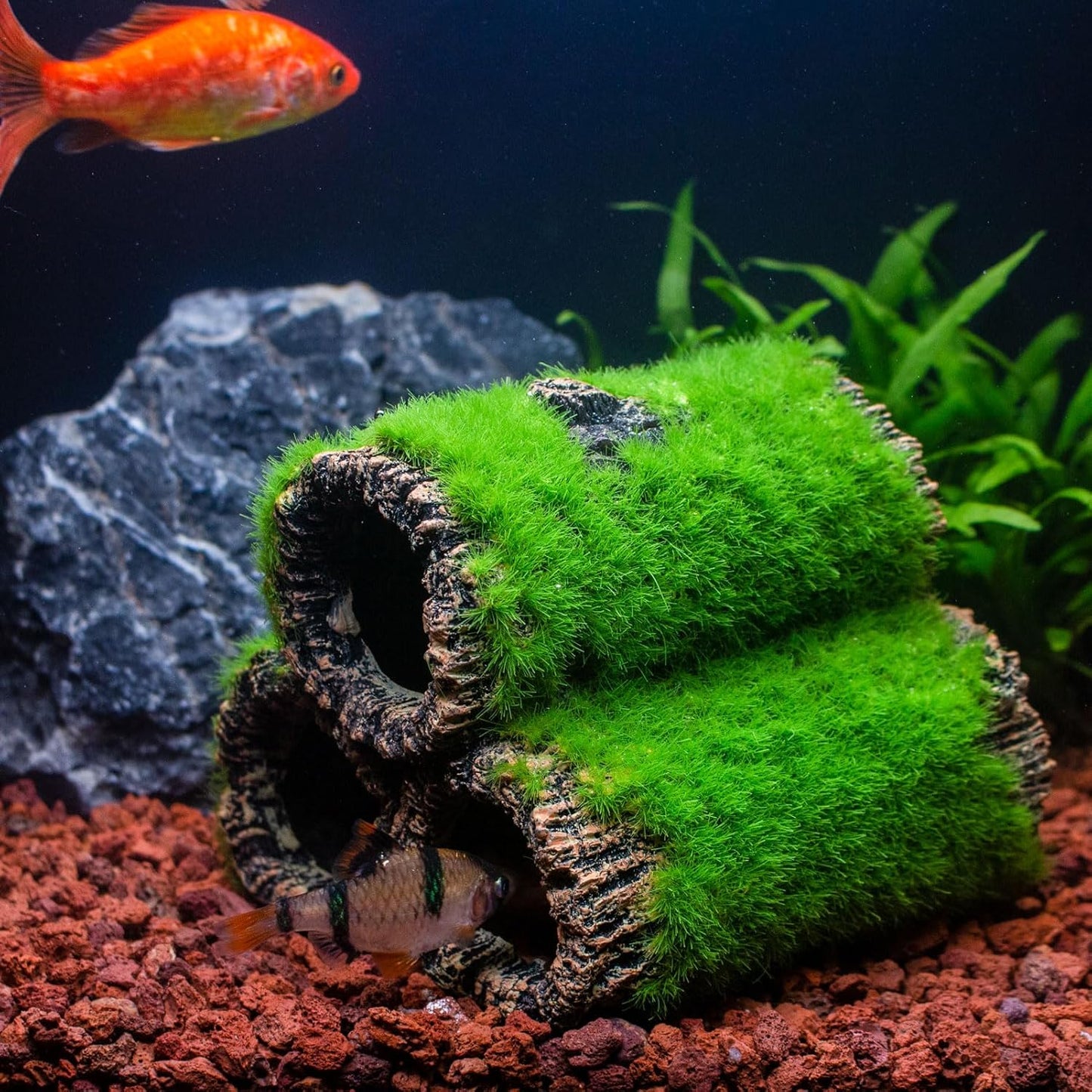 Fish Tank Decorations Aquarium Décor Resin Artificial Tree Trunk Root (E)