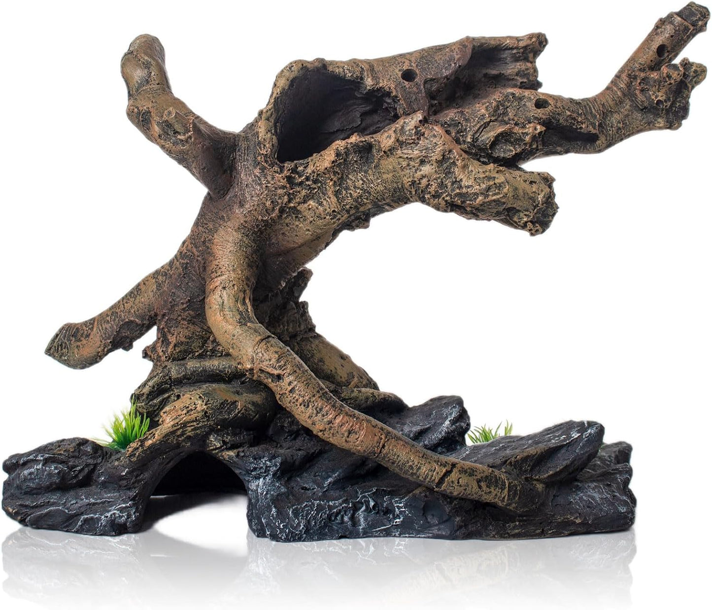 Fish Tank Decorations Aquarium Décor Resin Artificial Tree Trunk Root (E)